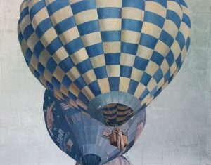 Erik Tierolf Ballonnen olieverf op doek 150 x 120cm