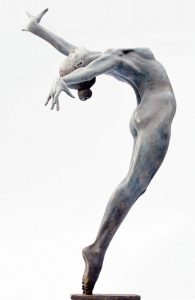Sculpture Equilibre 80 cm brons